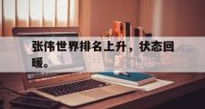 爱游戏网页版-张伟世界排名上升，状态回暖。